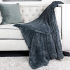 Th1005 Homey Cozy Faux Fur And Flannel Metal Gray 685646496006