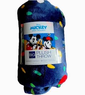 The Big One 400200960034 Mickey And Friends Plush Throw Christmas Blanket