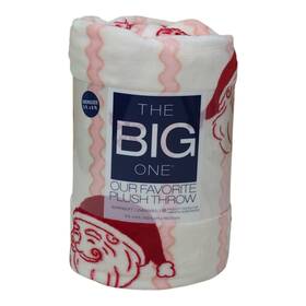 The Big One 400477603023 Oversized Super Soft Plush Throw Blanket Faux Fur 5x6ft Vintage Santa