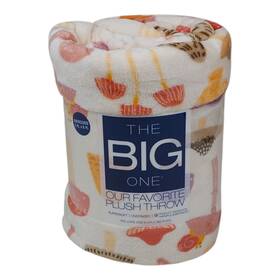 The Big One 400651424994 Oversized Plush Throw Blanket 5ft X 6ft Up Mushroom Fall Snail
