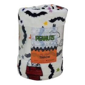 The Big One 400686439055 Peanuts Snoopy Halloween Plush Throw Blanket 60x72 Inch Oversized Soft Cozy