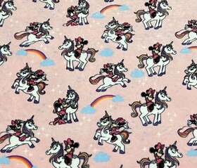 The Big One 400694320086 Minnie Mouse Unicorn Disney Throw Blanket 5ft X 6ft White Pink