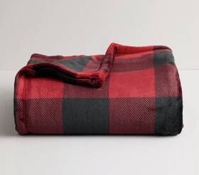The Big One 400699123903 Oversized Supersoft Plush Throw Blanket 5ftx6ft Buffalo Plaid