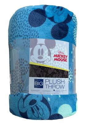 The Big One 400715176418 Disney Mickey Mouse Plush Throw Oversized Blanket - Brand New