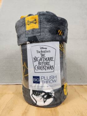 The Big One 400721604349 Disney Tim Burtons Nightmare Before Christmas Plush Throw New