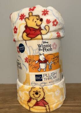 The Big One 400788432879 New Spring Floral Winnie Pooh Soft Throw 5 X6 - So Cute