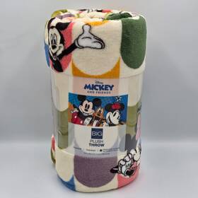 The Big One 400836267842 Disneys Mickey Mouse And Friends Oversized Plush Throw 5ftx6ft New