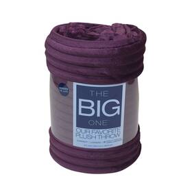 The Big One 400866863540 Oversized Plush Throw Blanket 5 X 6 Supersoft Cozy Faux Fur Purple