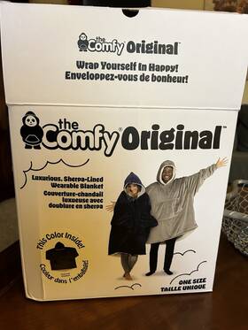 1288571 The Comfy Original One Size Fits All Luxurious Material. Charcoal New
