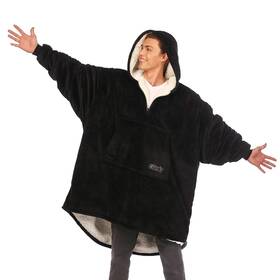 The Comfy 850017985254 Original Quarter Zip Sherpa Lined Microfiber Fleece Blanket Floor