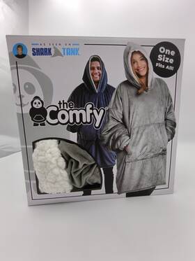 The Comfy 855130008019 Original One Size Fits All Luxurious Wearable Blanket Gray Brand New