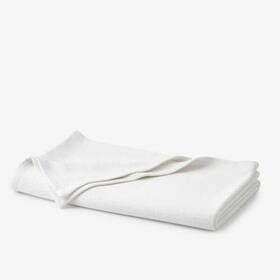 The Company Store 400400044428 Large 100% Soft White Cotton Weave King Size Home Woven Oversized Throw Blanket