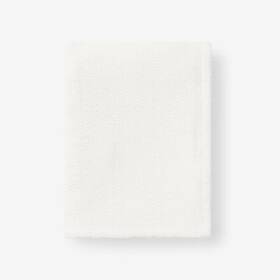 The Company Store 705353070273 Organic Cotton Natural Solid Woven Throw Blanket