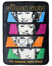 Gg-bl-23711 The Golden Girls Original Party Character Plush Fleece Throw Blanket