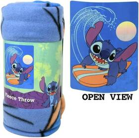 The Northwest Company 190604557359 Blanket - Disney Lilo And Stitch Surf Blue 45x60 Silk Touch Soft Throw New