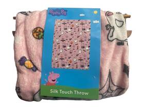 The Northwest Company 199124042673 Peppa Pig Halloween Silk Touch Throw Hasbro Pink Kids Blanket 50x70in