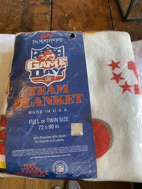 70-376 The Northwest Company Kansas City Chiefs Nfl Blanket Full/twin 72x90in