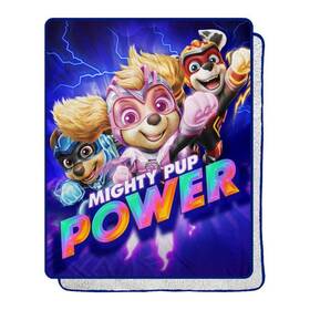 The Northwest Group 313102082066 Paw Patrol Movie Mighty Trio Multi-colored Silk Touch Sherpa Throw Blanket