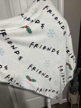 The Northwest Group Llc 032281191177 Friends Tv Show Super Plush Christmas Blanket 80x80 Soft And Cozy