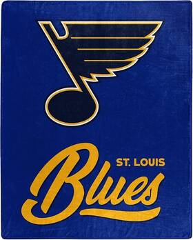 The Northwest Group Llc 190604270227 Nhl St. Louis Blues Unisex-adult Raschel Throw Blanket 50 X 60 Si