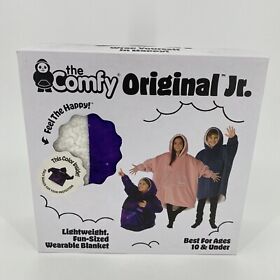 The Original Comfy Jr Purple Galaxy Kids Wearable Hoodie Blanket Ages 10 New