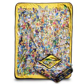 The Simpsons 670711190071 Bazillion Dreams Fleece Throw Blanket Multicolor Size 45 X 60 Inches
