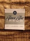 Blanket100 Thermal Beige Fur Faux 48 " Throw Microplush 60 Polyester "mink