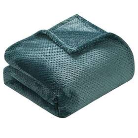 Thesis 194169017891 Fleece Blanket King For Bed Teal Waffle Textu