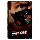 They Live Poster Woven Throw Blanket White One Size 887806746161