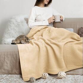 Thread Spread B09z65nczv Knitted Geometric Herringbone Pattern Handwoven Blanket 100 Extra
