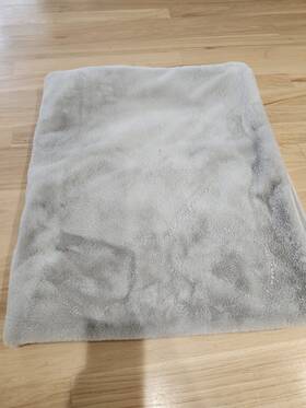 Threshold 191908642765 Soft Throw Blanket Faux Rabbit Fur By In Light Gray 60 X 50 Euc