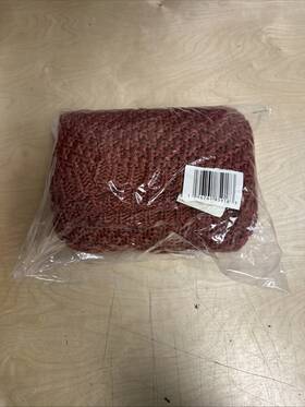 Threshold 196761859183 Oversized Recycled Knit Throw Blanket Orange 50 Inch X70