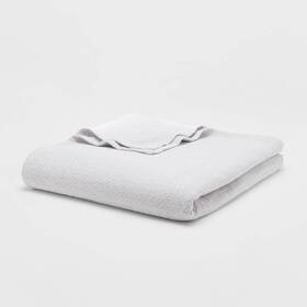 85294620 Threshold Twin/twin Xl 100% Cotton Bed Blanket Gray -