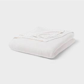 89638092 Threshold Sweater Knit Bed Blanket King Size White By