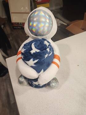 Mch50-4228 Throw & Friend And Figural Pillow Blanket 40 Inch X 50 Set Astronaut Plush
