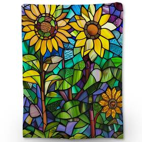 Ha0540608sunflower5637 Ti Caldi Colorful Sunflower Blanket Soft Flannel Throw For Couch Bed Travel