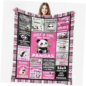 Tidiwlaodapoadi 640711999578 Blanket Soft Flannel Throw Blankets Gifts Fors Lovers Sofa 50 Inch X40 Panda