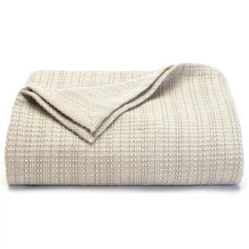 81034030 Tommy Bahama Full/queen 100% Cotton Woven Bed Blanket Beige -