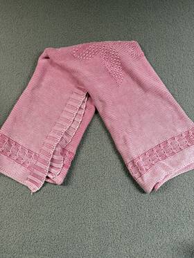 Tommy Bahama 883893814639 Home Stonwashed Soft Cotton Knit Throw 50 X 60 Blanket Pink