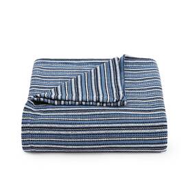 Ushsee1321873 Tommy Hilfiger Queen Cotton Blanket Fade Resistant Yarn-dyed Bedding Medium Weigh