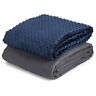 Topb001809 Topbuy Cotton Weighted Blankets With Crystal Velvet Lbs 722991177786