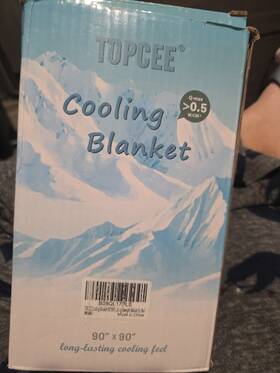 Topcee 313114786761 Cooling Blanket 90 Inch X90 Queen Size For Sweats Absorbs Heat To Keep Adult