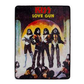 Toynk 849795096528 Kiss Love Gun Fleece Throw Blanket Soft Polyester Cover For Sofa Bed 45