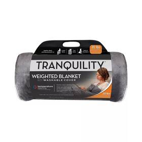 79554728 Tranquility 48 Inch X72 20lbs Temperature Balancing Weighted Blanket Gray -