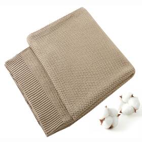 Treely 728458460428 100% Cotton Knitted Throw Blanket For Couch Chair Bed Home Decorative Soft &