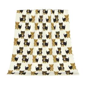 Ioeufisgh699jkli Trejuky Yorkshire Terrier Cute Yorkie Dog Pet Fleece Throw Blanket Super Soft Flannel