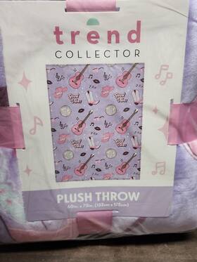 Trend Collector 032281126872 Good Vibes Plush Throw 60x70