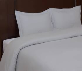 Tl350ecpedskisi Tribeca Living Egyptian Cotton Percale Solid Duvet Cover King Silver Grey