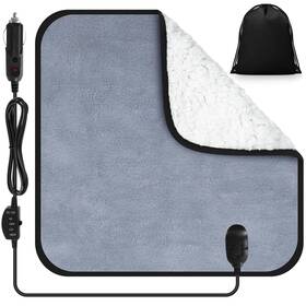 Er-tuanse-2374 Tuanse 16 X Inches Car Electric Blanket 12 Volt Gray