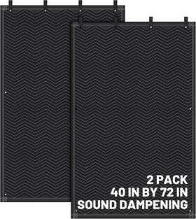 Qq-tudomro-3009 Tudomro 2 Pcs Sound Dampening Blanket Soundproof Grommeted General Indoo